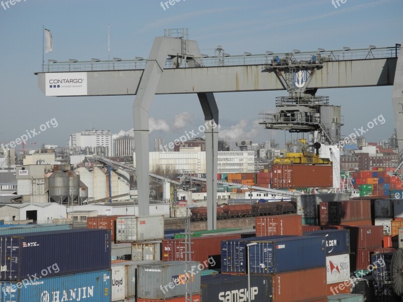 Container Port Rhine Shipping Container Terminal