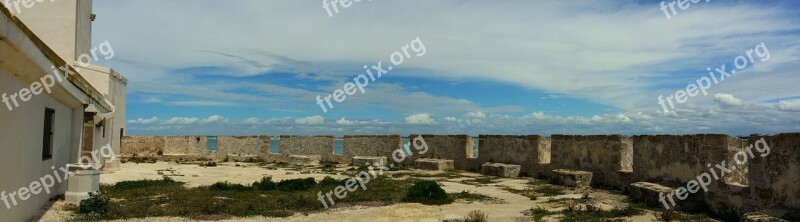 Panoramic Sea Blue Sun Islet Sancti Petri