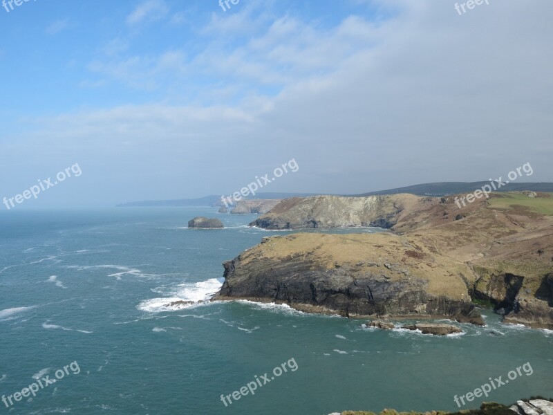 Sea Water Wave Rock England