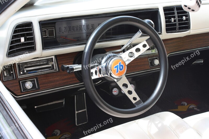 Auto Steering Wheel Automotive Oldtimer Classic