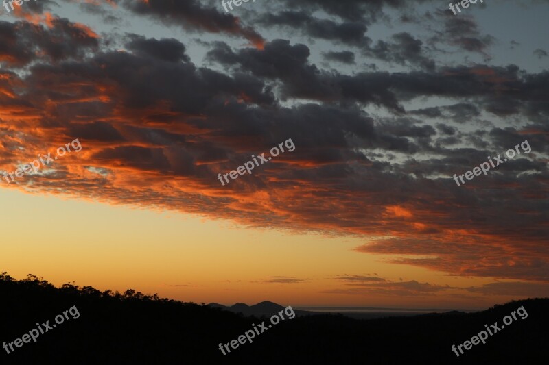 Sunrise Sky Early Morning Landscape