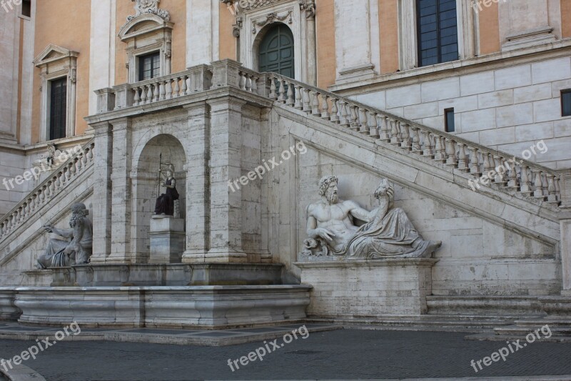 Statue Expression Marble Stairs Stone