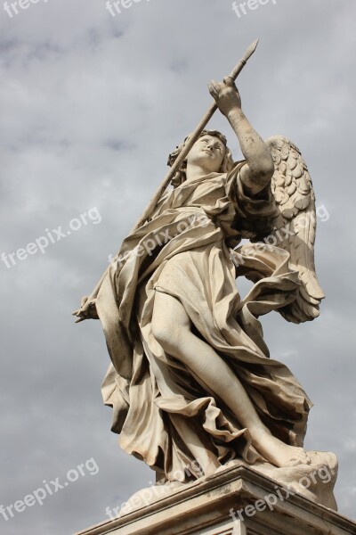 Statue Expression Marble Stone Angel