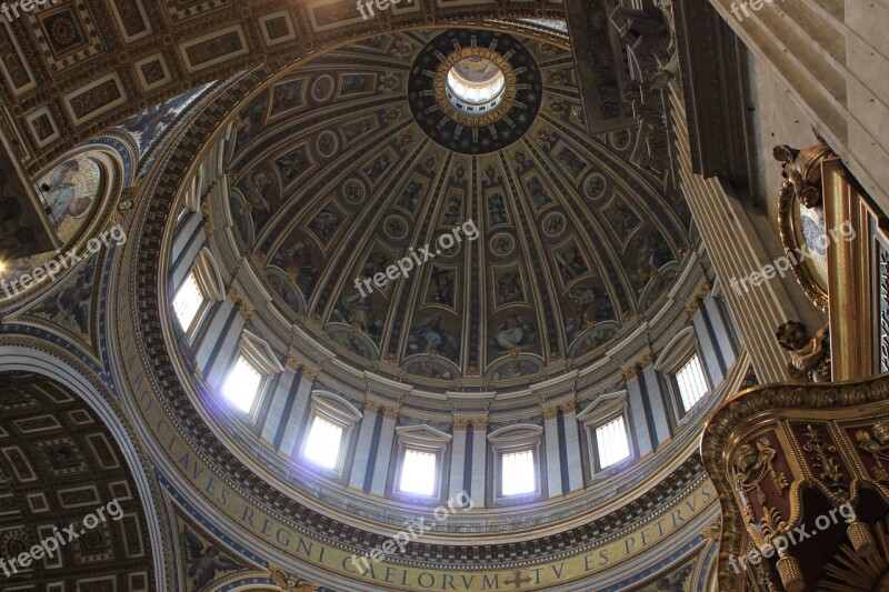 St Peter's Basilica The Vatican Dome Chapel Mosaic