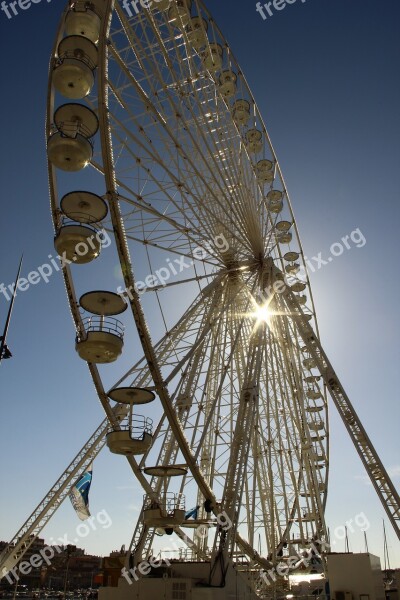 Wheel Port Ferris Wheel Marseille Free Photos