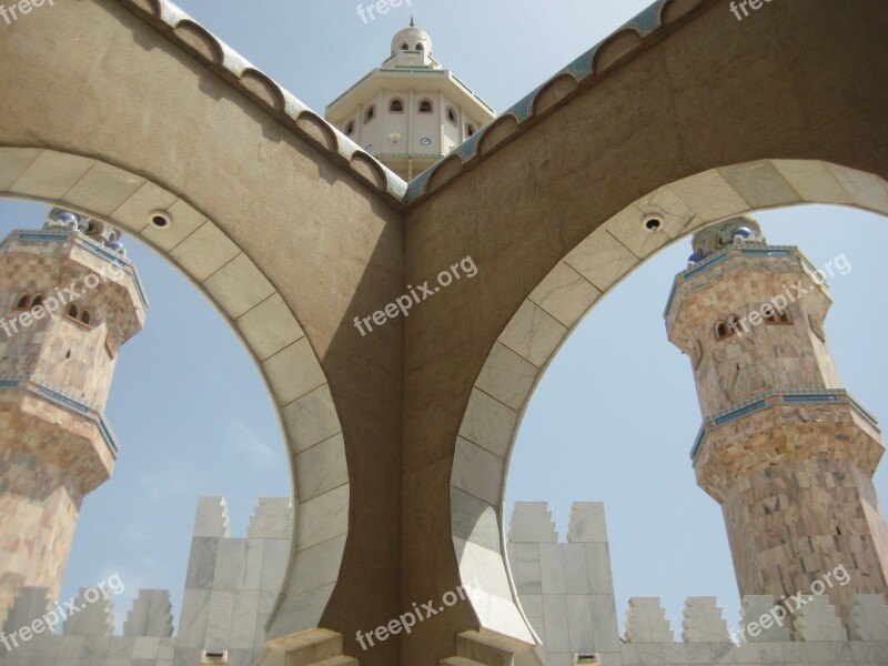 Mosque Senegal Architecture Arches Free Photos