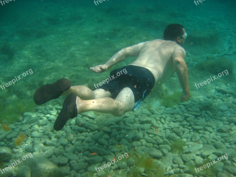 Diving Summer Sea Water Underwater