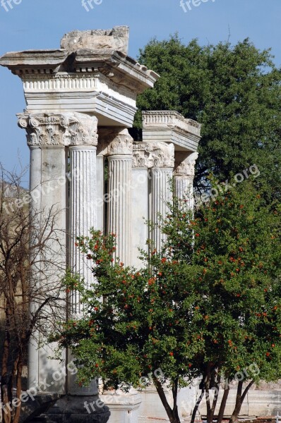 Ruins Remains Ephesus Greek City Asia Minor