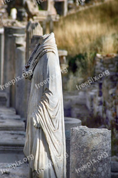 Ruins Remains Ephesus Greek City Asia Minor