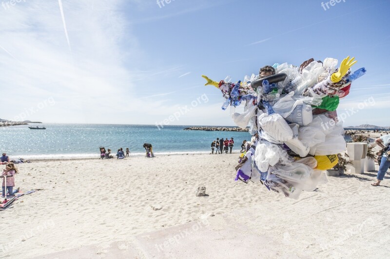 Trash Waste Beach Plastic Recycling