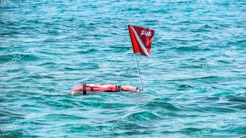 Buoy Flag Red Safety Equipment