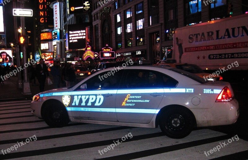 Police Car Nypd New York Road Police