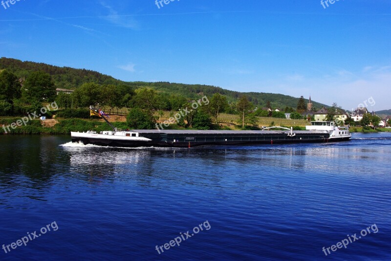 Ship Freighter River Transport Mosel