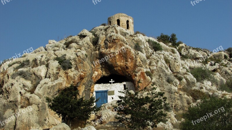 Cyprus Paralimni Ayii Saranta Cave Chapel