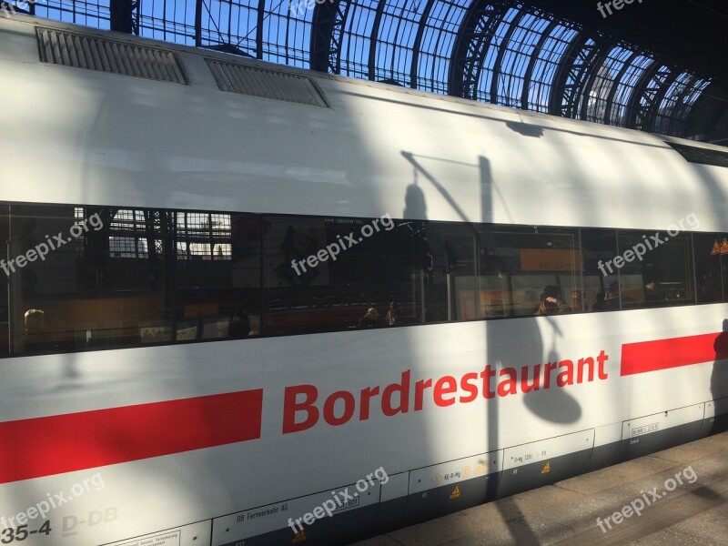 Train Railway Station Hamburg Central Station Wagon