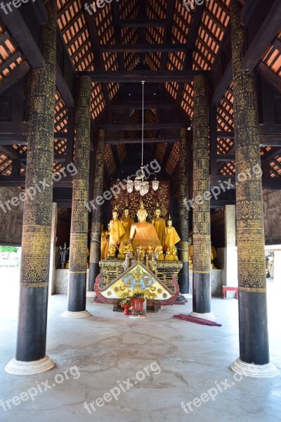 Temple Buddha Bless Measure Buddha Statue