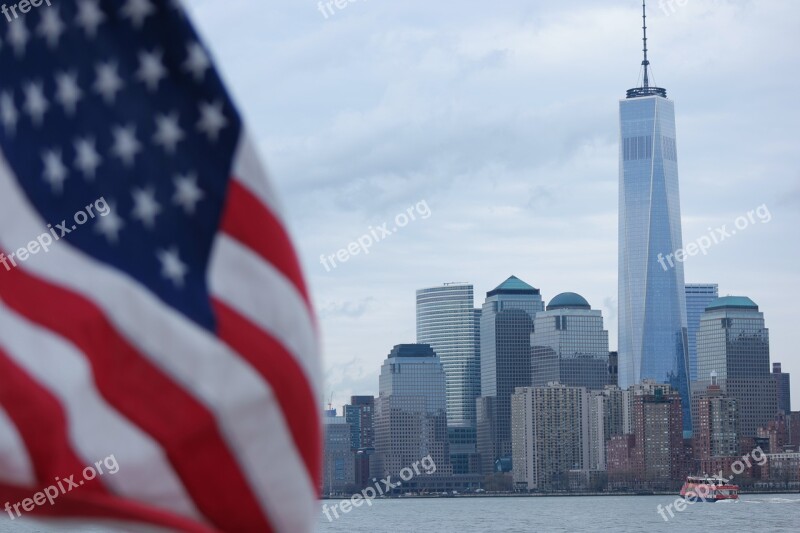 New York Wtc Cityscape Skyline Building