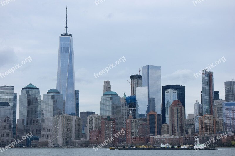 New York Wtc Cityscape Skyline Building