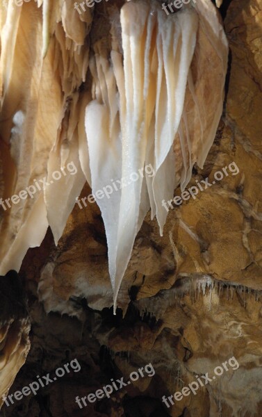 Cave Stalactite Potholing Underground Free Photos