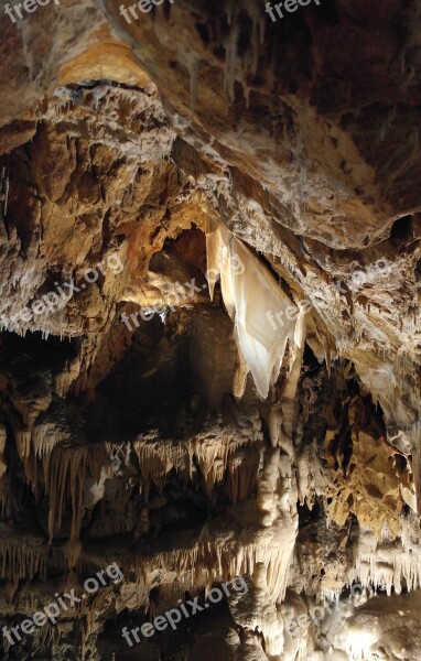 Cave Stalactite Potholing Underground Free Photos