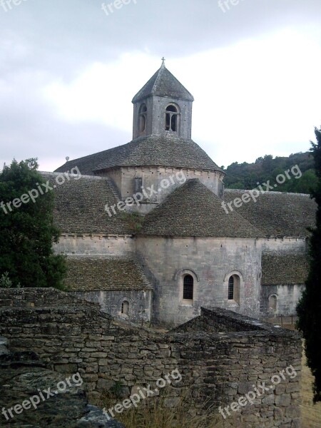 Abbey France Stones Luberon Free Photos