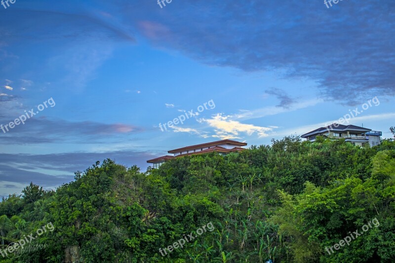 House Top Mountain Nature Macro