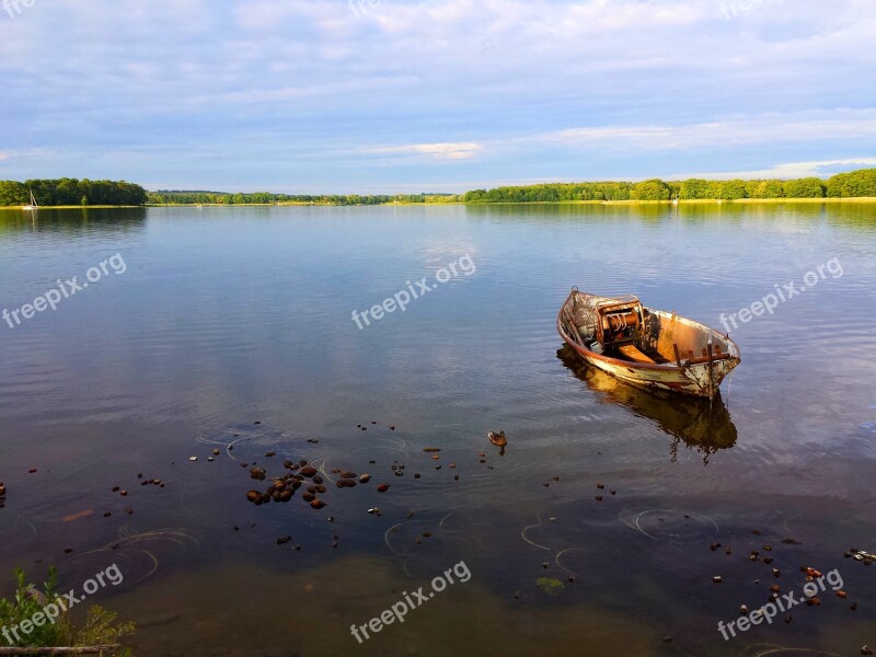 Lake Boat Fishing Nets Fishing Boat Water