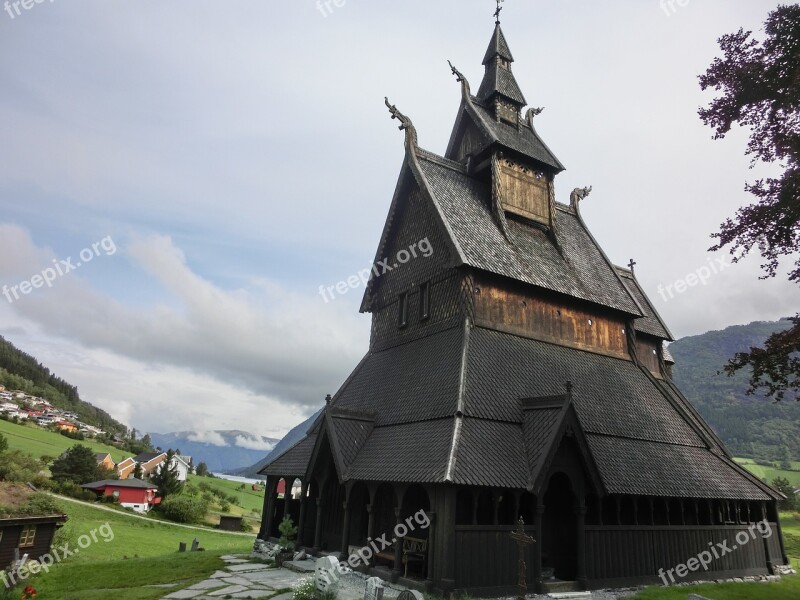 Stave Church Norway Viking Old Architecture