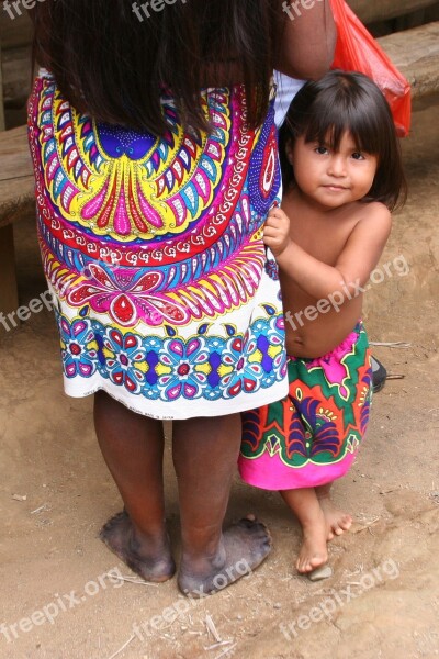 Panama Girl Child Cute Locals