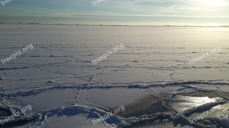 Ice Sunshine The Winter Landscape The Dramatic Sunny