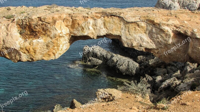 Cyprus Cavo Greko National Park Natural Bridge Free Photos