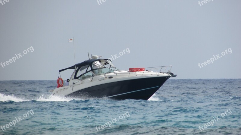 Speed Boat Sea Speed Fun Leisure