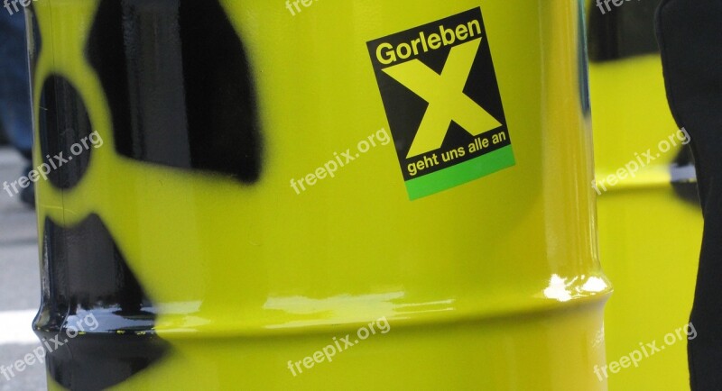 Nuclear Waste Barrel Gorleben Radioactive X