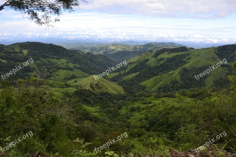 Landscape Mountains Green Mountain Landscape Nature