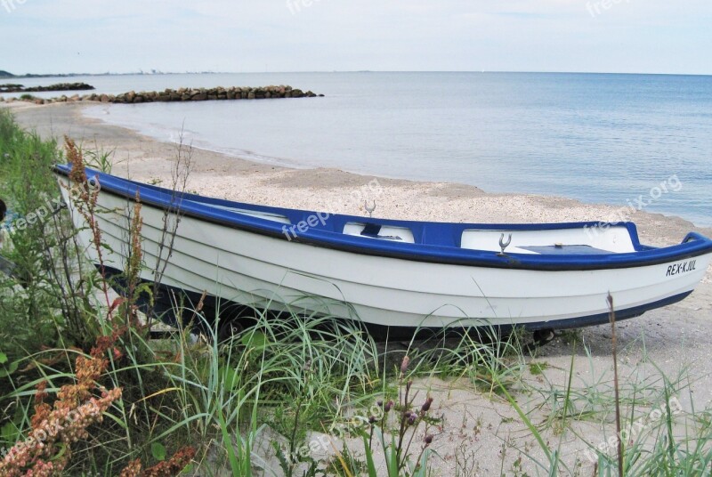 Baltic Sea Denmark Kattegat Boat Beach