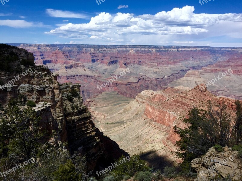 Grand Canyon South Rim Flagstaff Arizona Landscape Usa