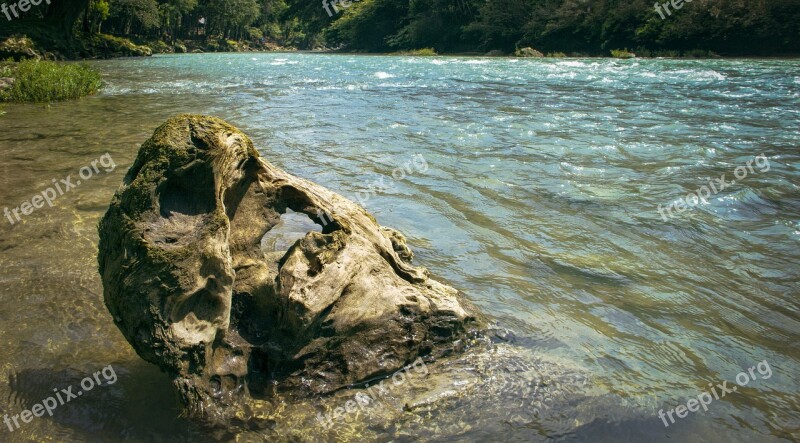 Guatemala Semucchampey Rock Nature Relax