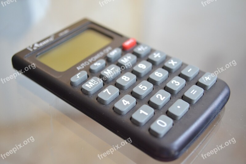 Calculator Accounts Mathematics Object Calculations