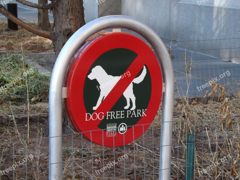 Dog Park Forbidden Animal Free Photos