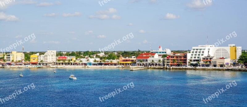 Cozumel Mexico Coastline Caribbean Tropical