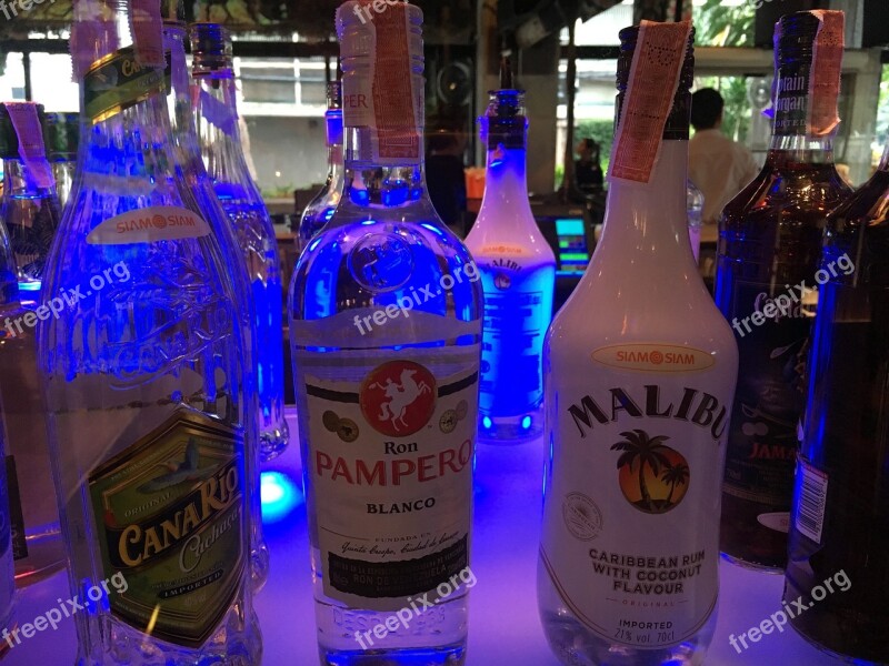 Bar Hotel Bar Malibu Bottles Beverages