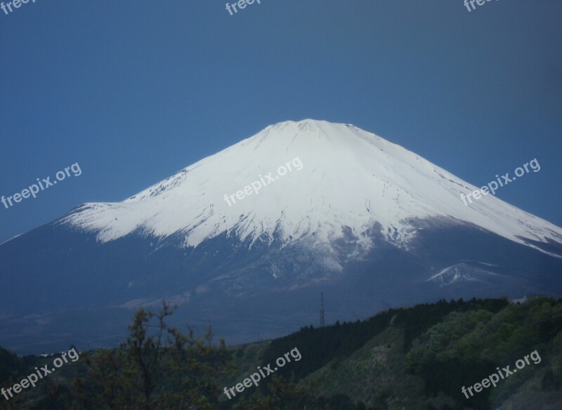 Mt Fuji Gotemba Winter Shizuoka Prefecture Mound