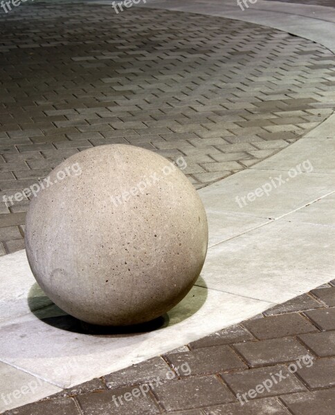 Cement Statue Globe Corporate Shapes