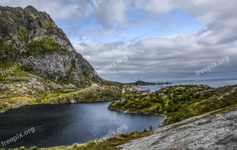 Mountains Lake Fjord Nature Water Landscape