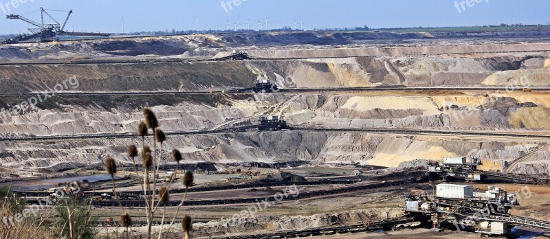 Open Pit Mining Open-cast Mining Inden Raw Materials Removal Free Photos