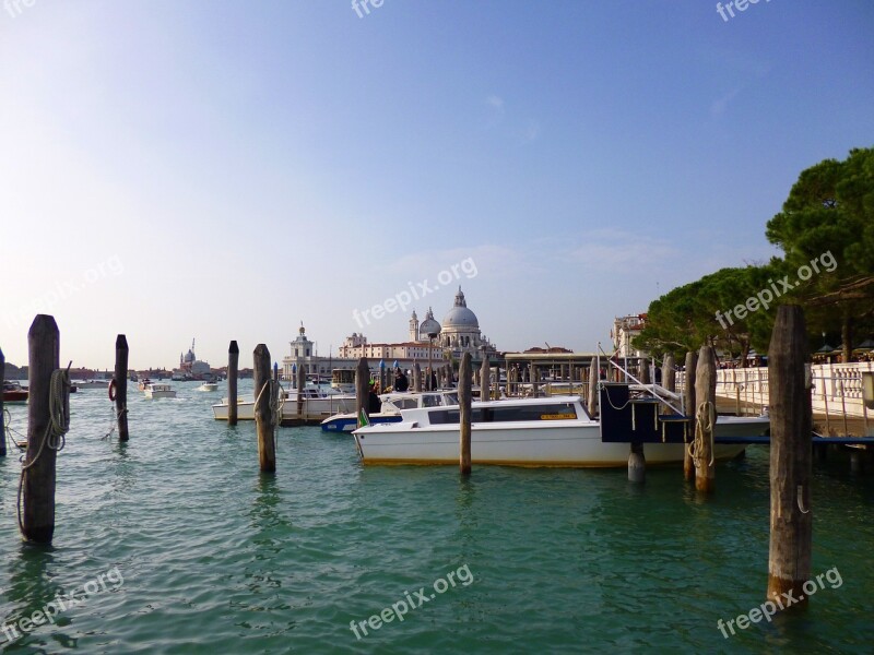 Venice Italy Lagoon Gondola Channel