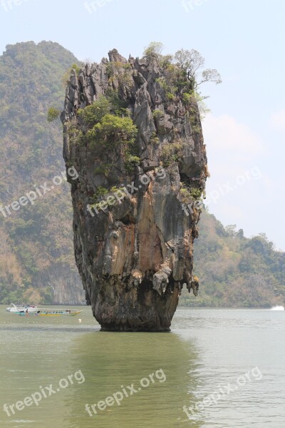 James Bond Island Vacations Thailand Sea Summer