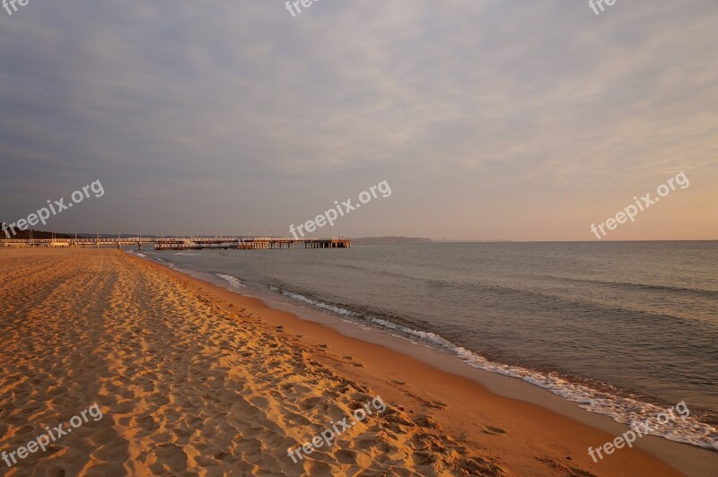 Beach Sea The Baltic Sea Sunrise Sand