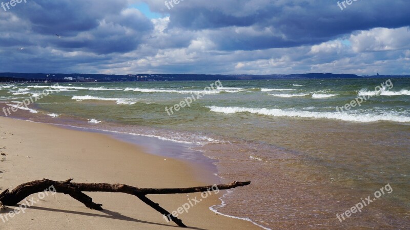 Beach Sea The Baltic Sea The Waves Water