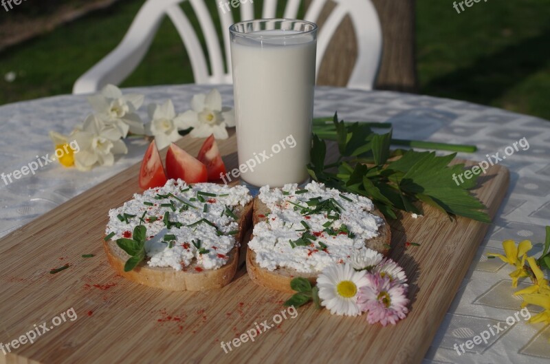 Cheese Breads Bryndza Chives Milk